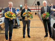 Die neuen Bürgermeister*innen: Thomas Herrmann - Monica Plate - Thomas Klapproth